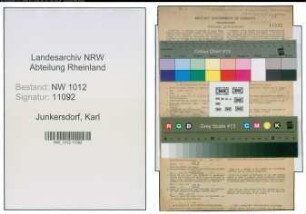 Entnazifizierung Karl Junkersdorf , geb. 22.01.1886 (Maschinenmeister)