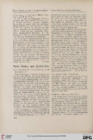 Neue Bücher und Zeitschriften