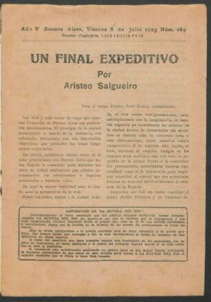 Un final expeditivo [Parte única]