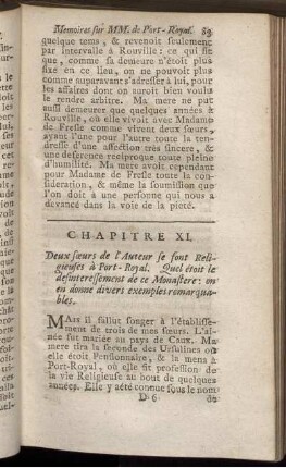 Chapitre XI. - Cahpitre XV.