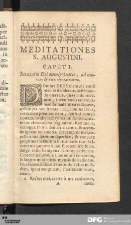 Meditationes S. Augustini.