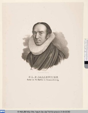 Karl Ludwig Ferdinand Sallentien, Pastor zu St. Martini in Braunschweig