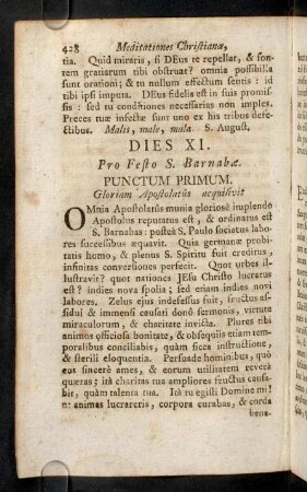 428-438, Dies XI - XV