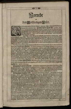 Vorrede an den Gottseeligen Leser