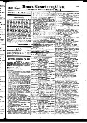 682. Ausgabe. Montag, 13. September 1915