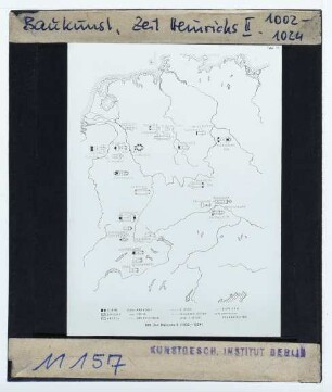 Karte (historisch-thematisch) : Ottonische Architektur (Heinrich II.)