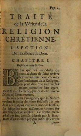 Traité de la Vérité de la Religion Chrétienne, 1
