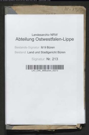 Erblasser: Müller, Theresia, geb. Strattmann: