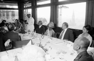 Freiburg: Dattler; Besuch des liberianischen Staatspräsidenten Exz. Dr. William Tolbert in Freiburg; Festtafel