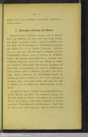 4. Albrechts Feldzug am Rhein