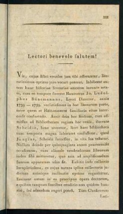 Lectori benevolo salutem