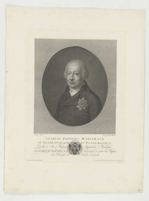 Bildnis des Charles Fréderic de Baade-Durlach et Baade-Baade