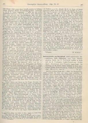 462-464 [Rezension] Friedensburg, Walter (Bearb.), Nuntiaturberichte aus Deutschland, nebst ergänzenden Aktenstücken. 1. Abth. 1533 - 1559. 8. Bd