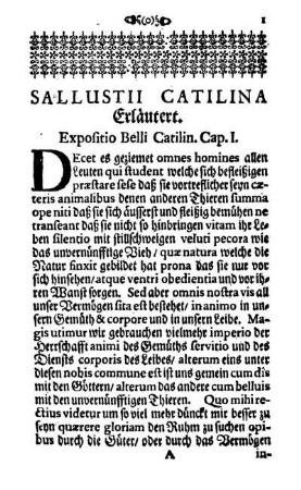 Sallustii Catilina Erläutert