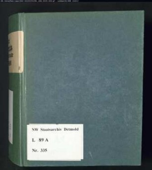 Gogerichtsregister Amt Varenholz