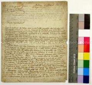 Schreiben des Daniel Encontre an Maximilian Robespierre 5. Mai 1794