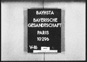 Ambrun, Hermann, Schneider in Paris, auf Veranl. des Bürgermeisters von Neuhaus bei Neustadt an der Saale