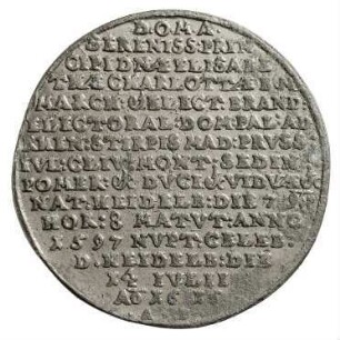 Münze, Sterbetaler, 1660