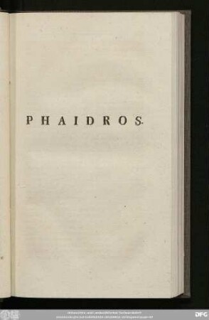 Phaidros.