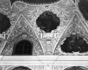 Klagenfurt. Dom und Stadtpfarrkirche Heiliger Petrus und Paulus (1582-1591; C. Windisch, Teilzerstörung (Brand) 1723). Gewölbe