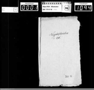 Weihnachts- und Neujahrsschreiben 1716 und 1716/1717