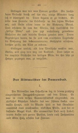 Der Rittmeister im Damenbad
