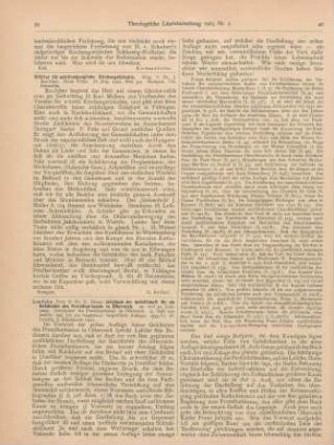 39 [Rezension] Rauscher, Julius (Hrsg.), Blätter für württembergische Kirchengeschichte. N. F. 26. Jhg. 1922, Heft 3/4