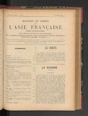 La Guerre.