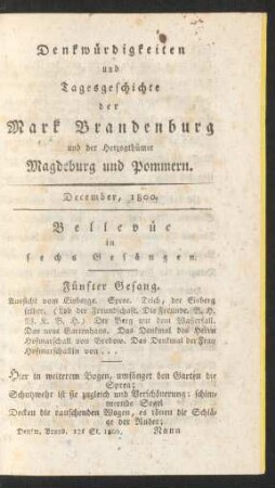 December, 1800