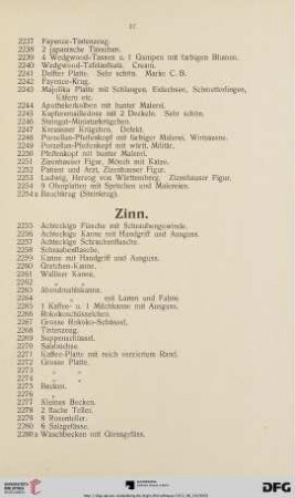 Zinn (Nr. 2255-2280a)