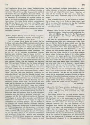 375-376 [Rezension] Kadner, Siegfried (Hrsg.), Jahrbuch für die evangelisch-lutherische Landeskirche Bayerns. 11. Jahrg. 1911