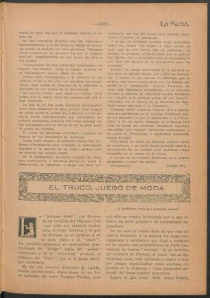 El truco, juego de moda