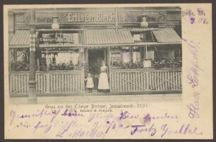 Ansichtskarte "Erlanger Bierhaus", Jerusalemer Straße 53-54