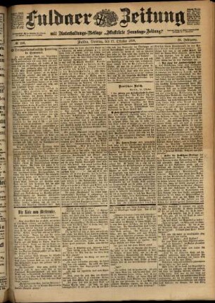 Ausgabe vom Dienstag, den 17. Oktober 1899.