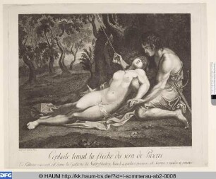 Cephale tirant la flêche du sein de Procris