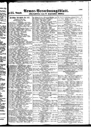 1144.Ausgabe. Donnerstag, 7. September 1916