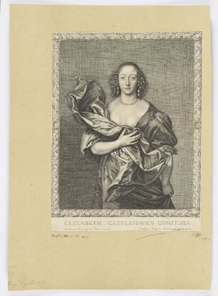Elizabeth Castlehaven Comitissa, Blatt 6 der Folge "Grafen und Gräfinnen"