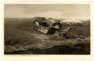 Nr. 62m: Durch Granate zerstörter Kraftwagen