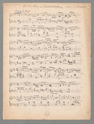 Stücke für Orgel WoO 26/3 - BSB Mus.ms. 4742-7