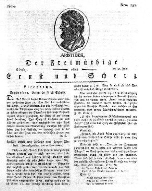 Nro. 152., Dienstag den 31. July