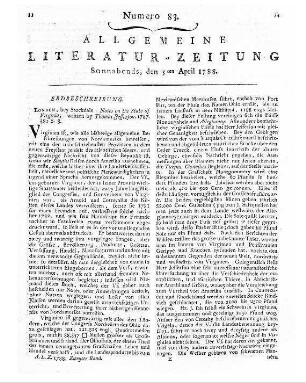 Uebersicht des politischen Zustandes Europens im Jahr 1786. - Kempten : Kösel, 1787