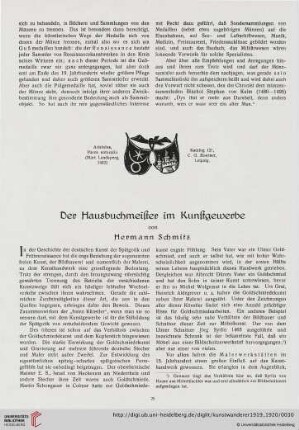 1: Der Hausbuchmeister im Kunstgewerbe, [1]