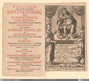 D. Justiniani ... Institutionum ...