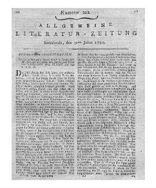 Erzählungen nach der Mode, theils mit, theils ohne Moral. Nebst einem Anhang für gutherzige Leser. Halle: Francke 1790