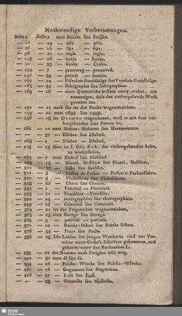 Nothwendige Verbesserungen