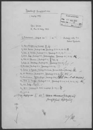 Hengstfeld: Visitationsbericht mit Pfarrbericht 1952