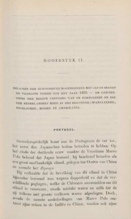 Hoofdstuk II. Relatien der Europeesche mogendheden met Japan sedert de vroegste tijden tot het jaar 1859. - ...