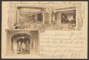 Ansichtskarte Innenräume des „Aschinger-Hauses“, Oranienstraße 145-146 [1/2]