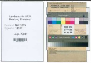 Entnazifizierung Adolf Lege , geb. 23.03.1910 (Former)