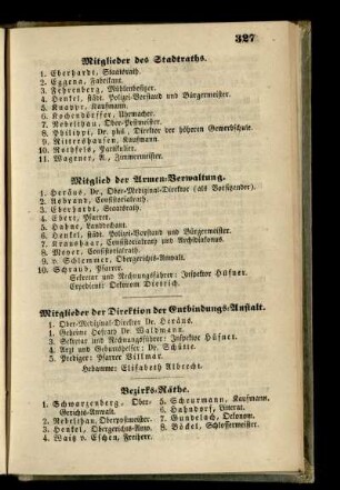 Mitglied der Armen-Verwaltung